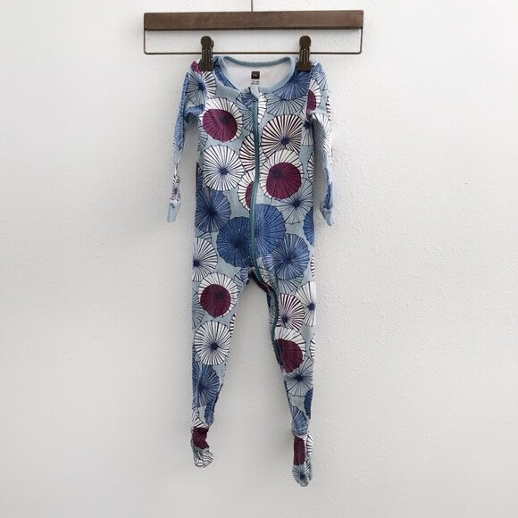 TEA COLLECTION Footed Zip Front Baby Romper Size 12-18 Months - Picture 1 of 9